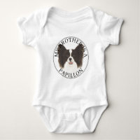 Black & White Papillon Dog