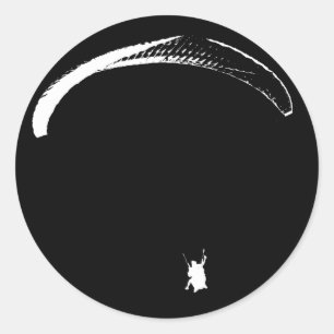 Black & White Parachute - Stickers