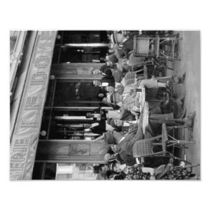 Black & White Paris Cafe Photo Print