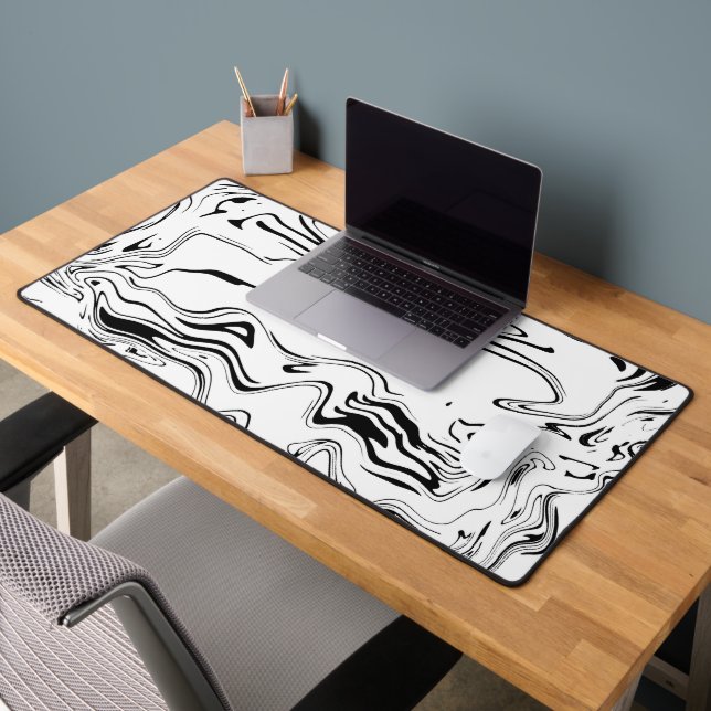 Black & White Pattern  Desk Mat (Office 2)