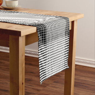 Black & White Pattern Short Table Runner