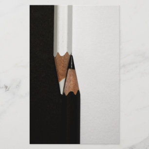 black white pencils stationery
