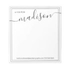Black White Personalised Name | From The Desk Of