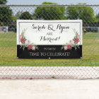 Black & White Personalized (Day of) Wedding Banner