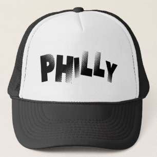 Black & White Philly Trucker Hat
