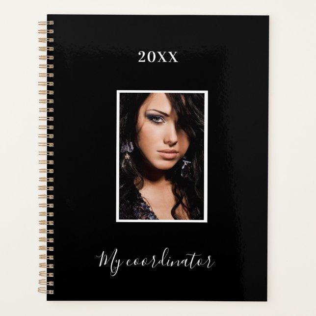 Black white photo appointments 2027 planner (Front)