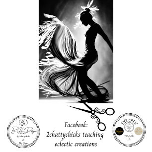 Black White Photo of Woman Dancing decoupage Tissue Paper