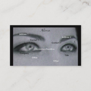 Black & White Photographer Business Card