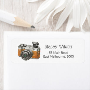 Black & White Photographer Packaging Label
