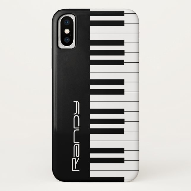 Black & White Piano Keys | Music Fan Gifts Case-Mate iPhone Case (Back)