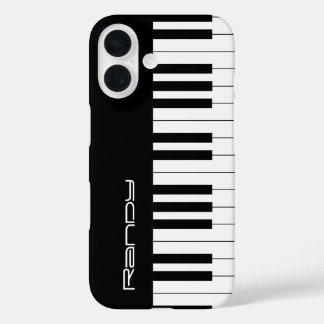 Black & White Piano Keys | Music Fan Gifts iPhone 16 Case