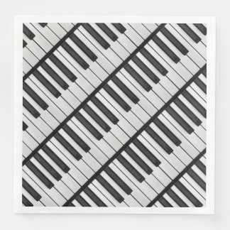 Black & White Piano Keys Napkin