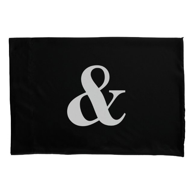 Black White Pillowcase (Front)