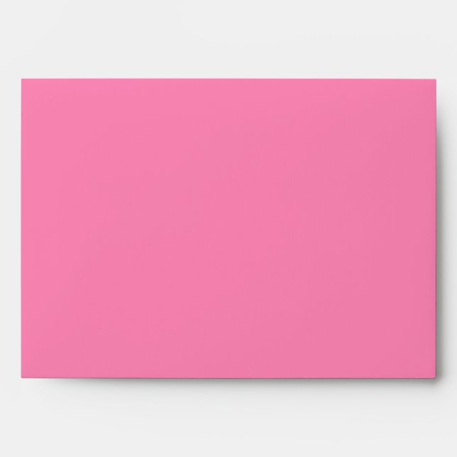 Black, White, & Pink Wedding Invitation Envelope (Front)