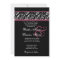 Black White Pink Zebra Flame Wedding Metallic