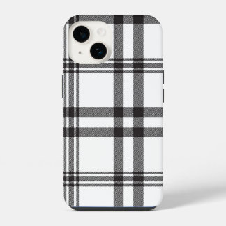 Black White Plaid Iphone Case