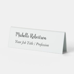 Black White Plain Minimalist Personalised