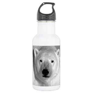 Black & White Polar Bear 532 Ml Water Bottle