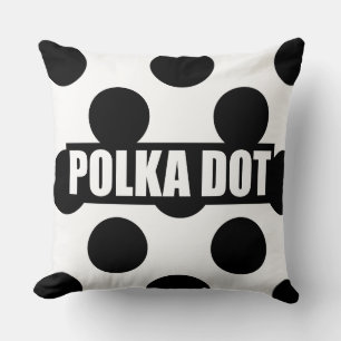 Black & White Polka Dot Cushion