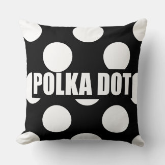 Black & White Polka Dot Cushion