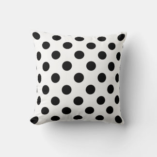 Black & White Polka Dot Cushion