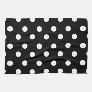 Black & White Polka Dot Kitchen Towel