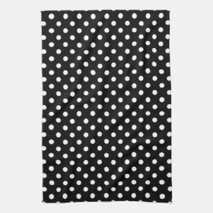 Black & White Polka Dot Kitchen Towels