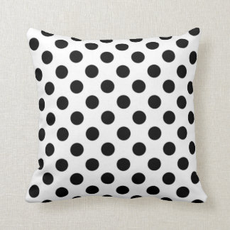Black & White Polka Dot Pillow