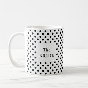 Black & White Polka Dot The BRIDE Coffee Mug