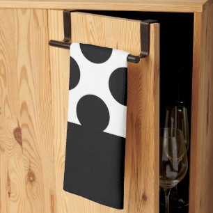 Black & White Polka dots Tea Towel