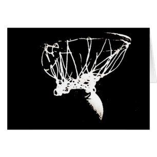 Black White Pop Art Basketball