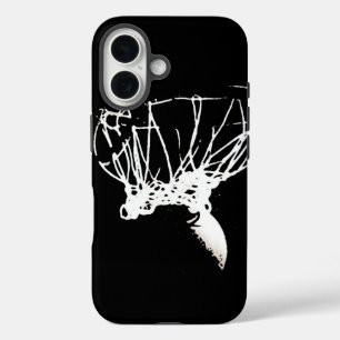 Black White Pop Art Basketball iPhone 16 Case