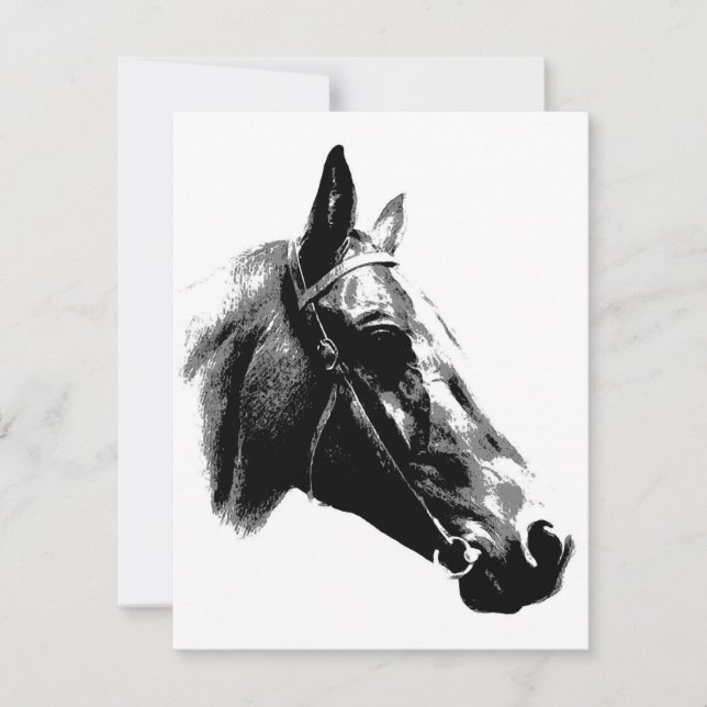 Black & White Pop Art Horse (Front)