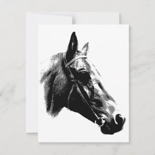 Black & White Pop Art Horse