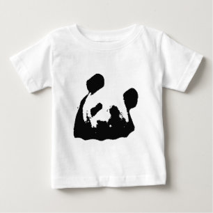 Black White Pop Art Panda Baby T-Shirt
