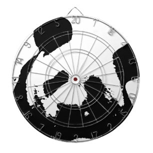 Black White Pop Art Panda Dartboard