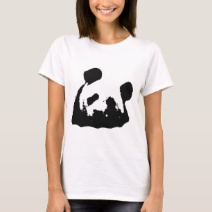 Black White Pop Art Panda T-Shirt