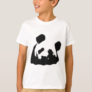 Black White Pop Art Panda T-Shirt