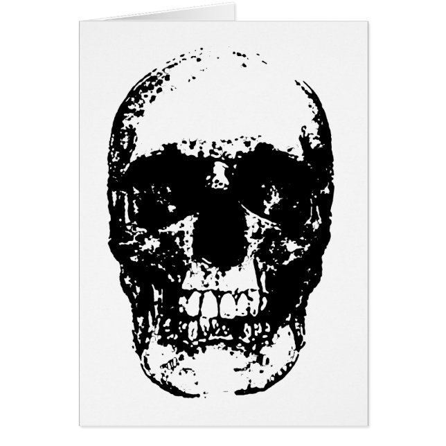 Black & White Pop Art Skull (Front)