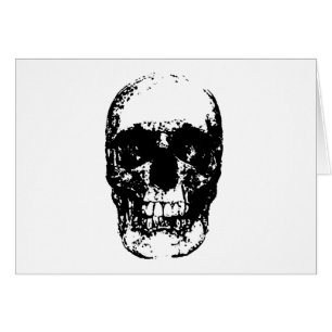 Black & White Pop Art Skull