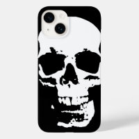 Black & White Pop Art Skull Stylish Cool