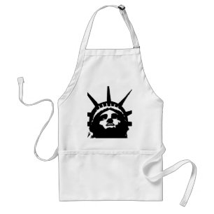 Black & White Pop Art Statue of Liberty Standard Apron