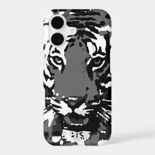 Black White Pop Art Tiger iPhone 7 Case
