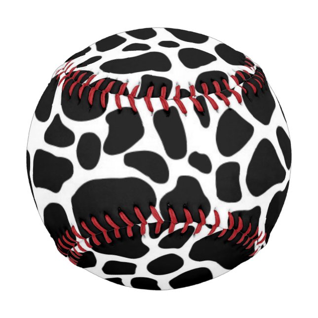 Black White Print Baseball (Back)