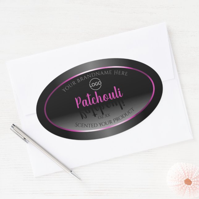 Black White Product Labels Pink Purple Frame Logo (Envelope)