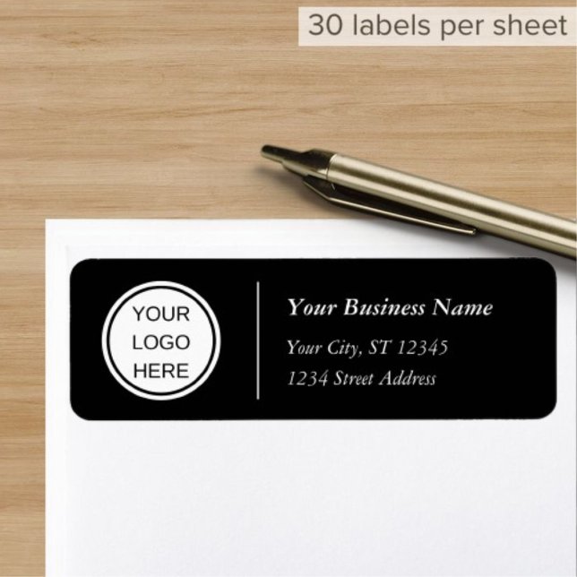 Black White Professional Company Logo Address (Creator Uploaded)