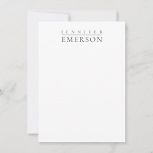 Black white professional minimalist modern plain card