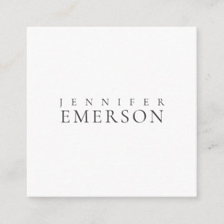 Black white professional minimalist modern plain enclosure card