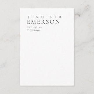 Black white professional minimalist modern plain enclosure card