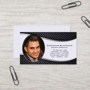 Black & White Professional Photo Classic  Business Card